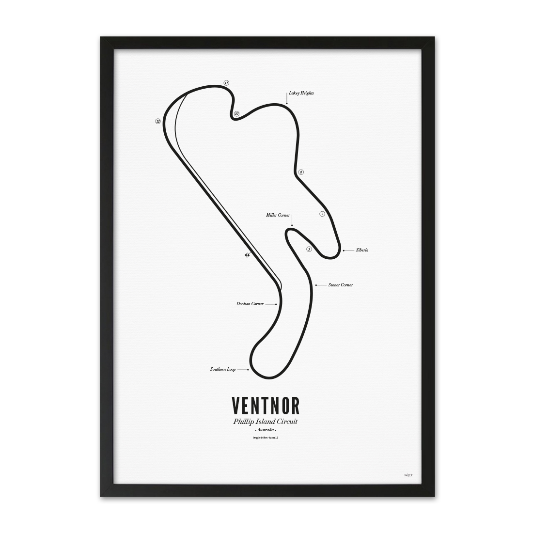 Affiches de Ventnor - White edition | WIJCK.